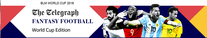 TFF World Cup 2018 header