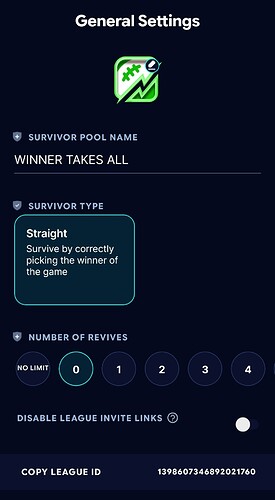 Straight Survivor NFL Pool