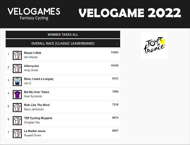 Tour de France 2022 (VeloGames)