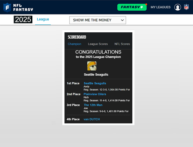 League Champion 2025